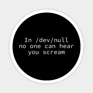 In /dev/null no one can hear you scream Magnet